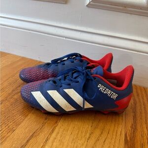 adidas Kids Predator Soccer Cleats - Blue/Red/White